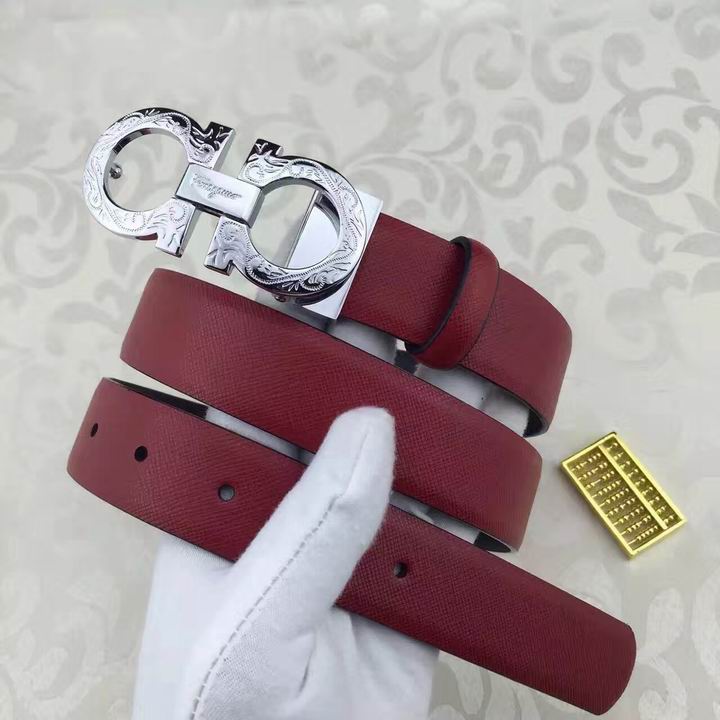 Ferragamo original edition adjustable calfskin leather gancini belt OE011
